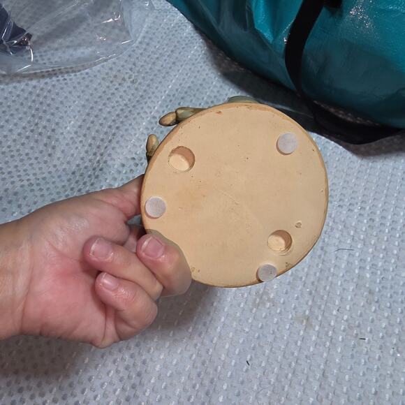 CHRISTMAS VOTIVE SNOWMAN FREINDS CERAMIC TEA LIGHT CANDLE - Picture 5 of 5